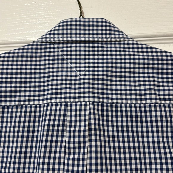 Boys XL Tommy Hilfiger blue & white check button down shirt excellent condition. - Picture 4 of 6